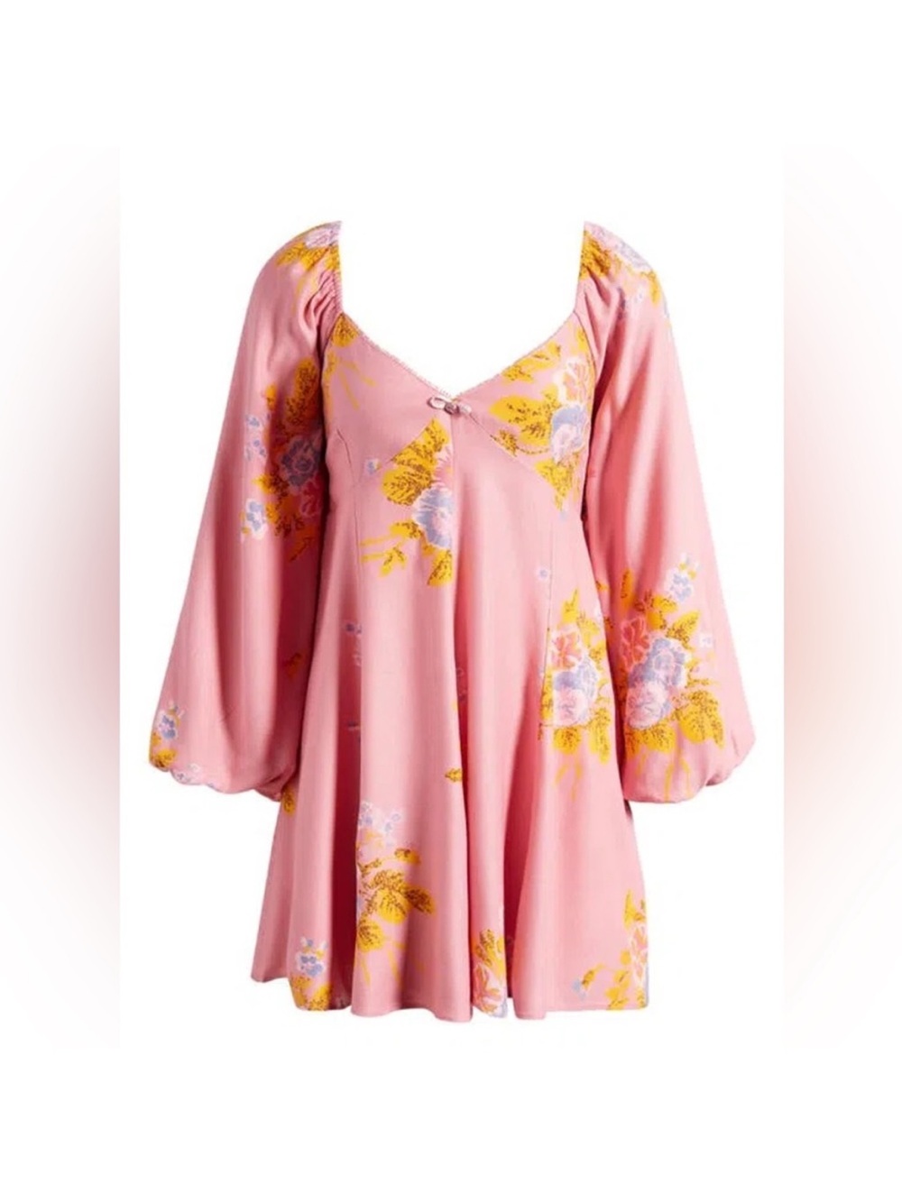 FREE PEOPLE Francesca Floral Mini Dress - Picture 6 of 6